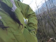 Releasing My Full Bladder Onto The Path 1/16