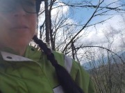 Releasing My Full Bladder Onto The Path