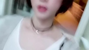 ABM019 Beauty femboy become horny worker 国产人妖女装大佬艾爷女工发情-口枷贞操锁