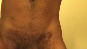 Tattooed Puerto Rican huge cumshot