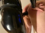 femdom pegging and whipping by hot smoking mistress 12/16