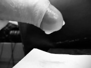BIG CREAMY LOAD ON TISSUE BY HORNY SCOTSMAN