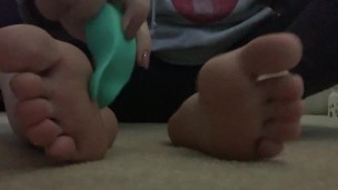 Girl Tickles Herself