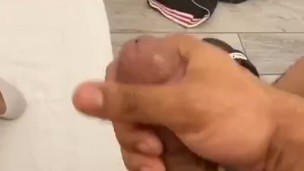 Before shower, missed the nut