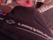 Horny Babe Deep Sucking Dick Guy - Closeup Female POV Homemade 2/16