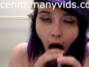 Sloppy bj for master with my demon bad dragon