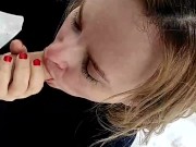 ТРАХАЮ НА УЛИЦЕ У МАШИНЫ КРАСИВУЮ ЗРЕЛУЮ ЗИМОЙ 3/16