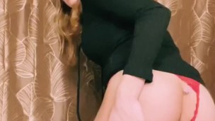 Slutty girlfriend sneaking away from boyfriend to finger herself for you
