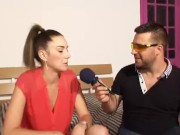 TV Celebrity wants to be more famous and shoots a porno