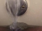 No hand Masturbation with bath Faucet ;) 