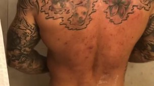 Jason Collins showering