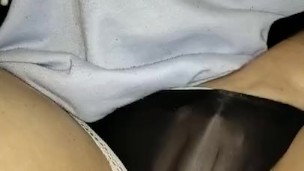 Rubbing my wet pussy until I cum in my panties