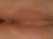 2 Finger  Pussy Punch , glass cock in hand!