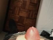 HD POV Big Dick Horny Teen Dry Cock Handjob Until Orgasm Cumshot