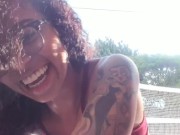 having fun on the balcony 10/16