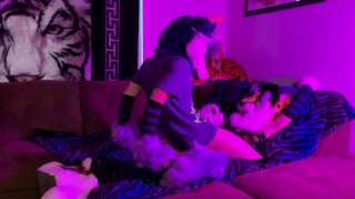 Wuffles Riding His Cheetah (Fursuit Yiff)