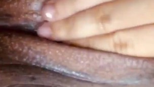 Freak playing with her pussy for me