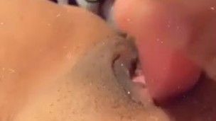 Rubbing my lolipop