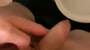 Piss play and wanking my cock