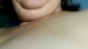 naughty lady satisfying her wet pussy
