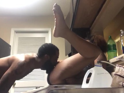 Tryna recycle but Lady Boss wanted to get pounded on the kitchen sink