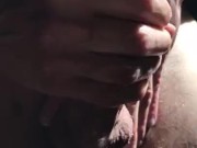 Close Up Cock Cums in the Sun
