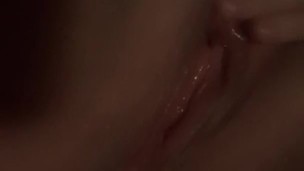Slutty teen fingering pussy and massaging clit to orgasm!!