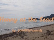 So horny and free... Public beach masturbation