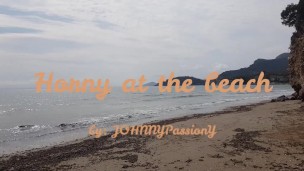 So horny and free... Public beach masturbation