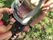 I Make Him Cum in Minutes - Risky Outdoor Fun - UNCUT FOOTAGE  9/16