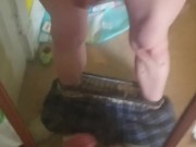 Mirror jerking w/cumshot