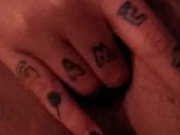 Squirting While a Play with my pussy