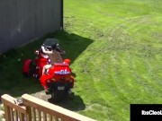 Cute Cam Girl Its Cleo Rides Cool Cycle & A Vibrating Dildo! 13/16