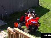 Cute Cam Girl Its Cleo Rides Cool Cycle & A Vibrating Dildo! 2/16