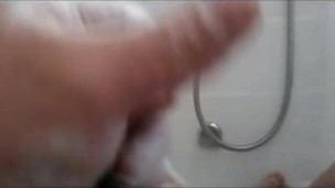 Soapy Jerking Dick In Shower (Slow Cumshot) Video #1