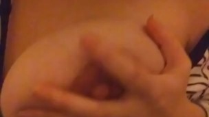 Licking My Own Tits While Watching Movie 