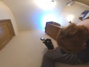 Master lets doggy humps his foot. Pet play 360 VR 3/16