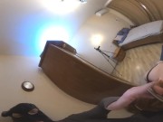 Master lets doggy humps his foot. Pet play 360 VR 4/16