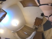 Master lets doggy humps his foot. Pet play 360 VR 6/16