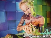Anuskatzz - tattoo skinny latex rubber fetish kink pussy anal BDSM play