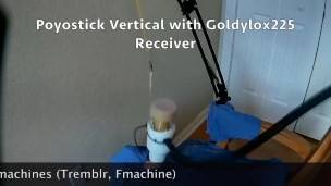 Poyostick Vertical used with a Venus 2000 Masturbation Machine Hands Free