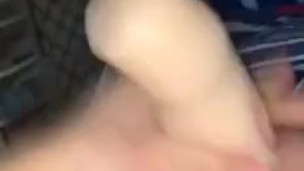 Fucking and cumming from pocket pussy