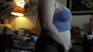 Fat Workout Stomach Play BBW Booty JIggle