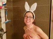 Adorable Nerdy Faery Bunny Gets A Golden Shower and a Dildo Ride 16/16