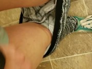 Nerdy Faery POV Piss Before The Gym 14/16