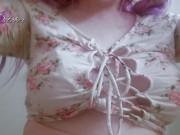 Caressing my huge soft tits 16/16