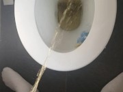 afternoon piss splashing the seat