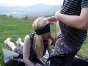 Creampie for my Wife while we fuck outside 2/16