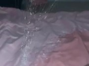 Pissing on my comforter #1