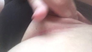 Girl fingers her perfect pink pussy 